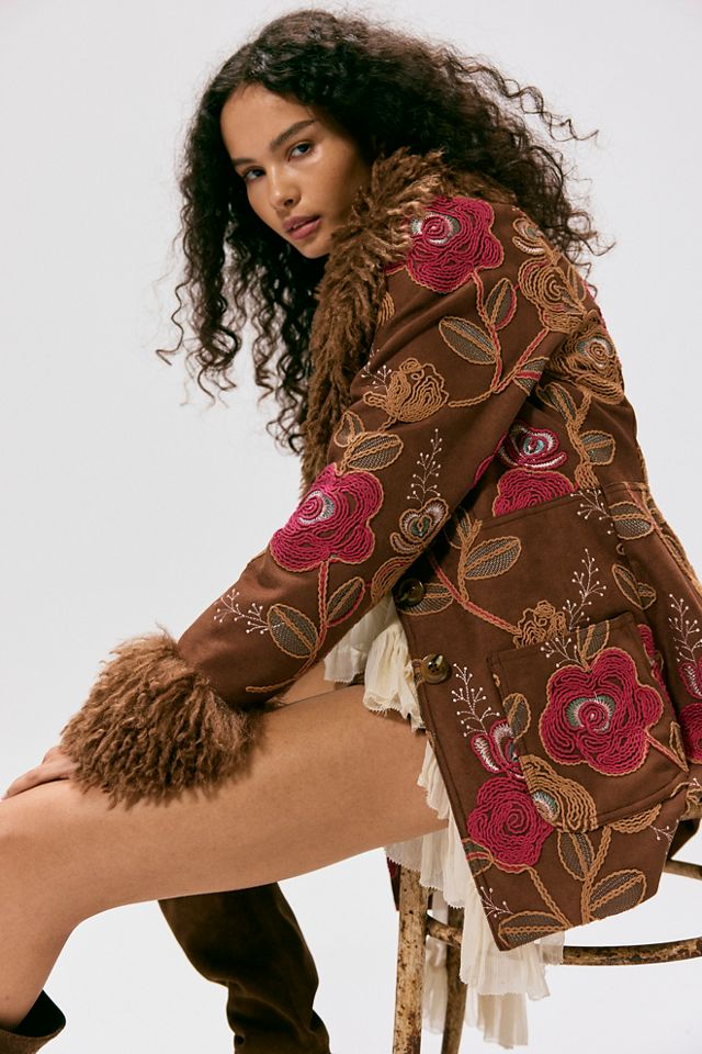 Anna Sui Faux Fur Trim Jacket #3