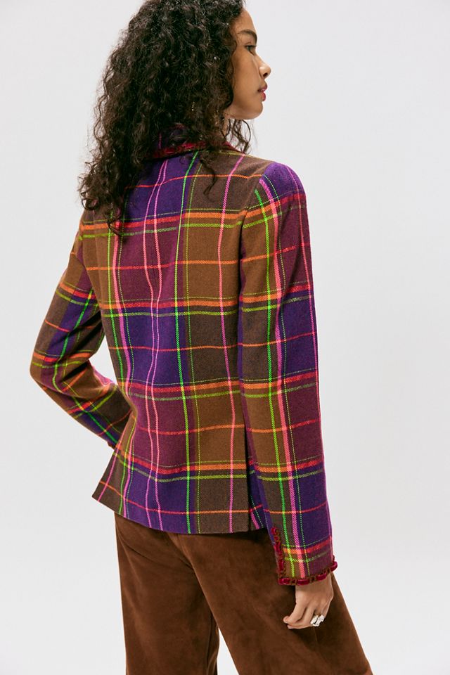 Anna Sui Plaid Ribbon Jacket #1