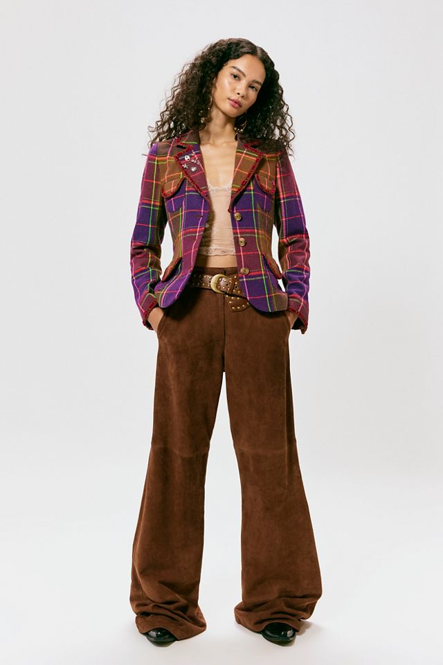 Anna Sui Plaid Ribbon Jacket #3