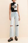Another Girl Flaming Hearts Sweater Vest