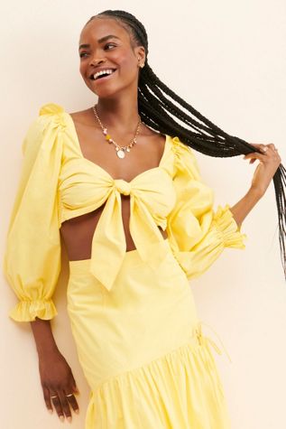 Allina Liu Sunshine Sol Crop Top