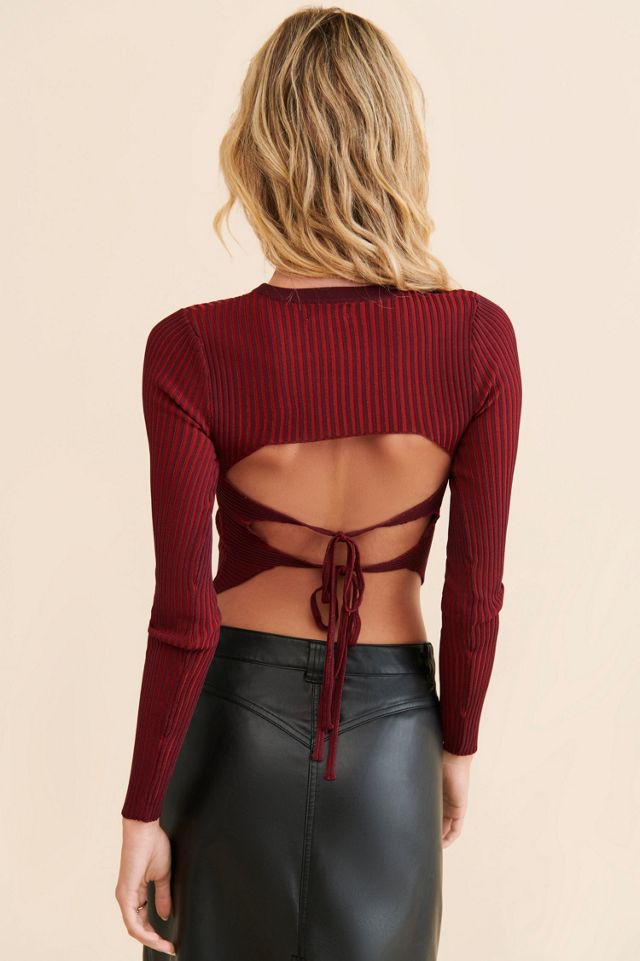 Nuuly x Find Me Now Audrey Knit Crop Top #1