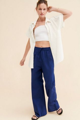 Native Youth Relaxed High-Rise Wide Leg Pants