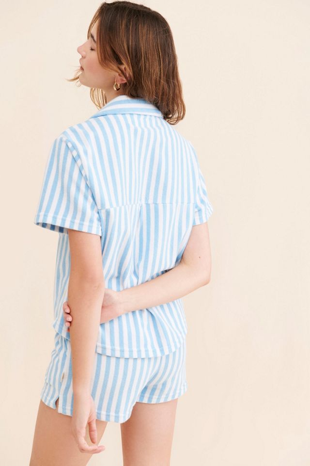 Araminta James Terry Striped Shirt #1