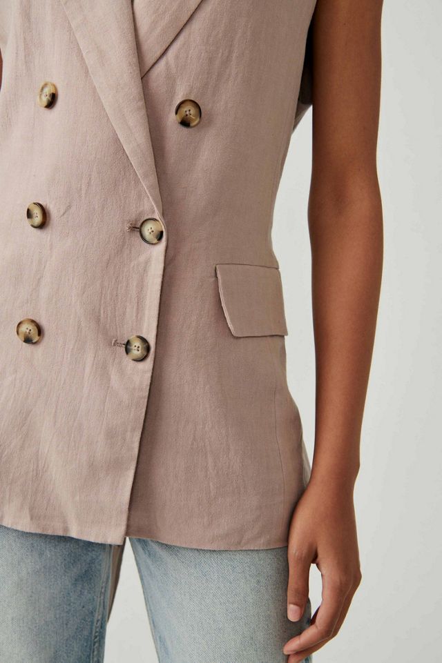 Olivia Linen Vest #2