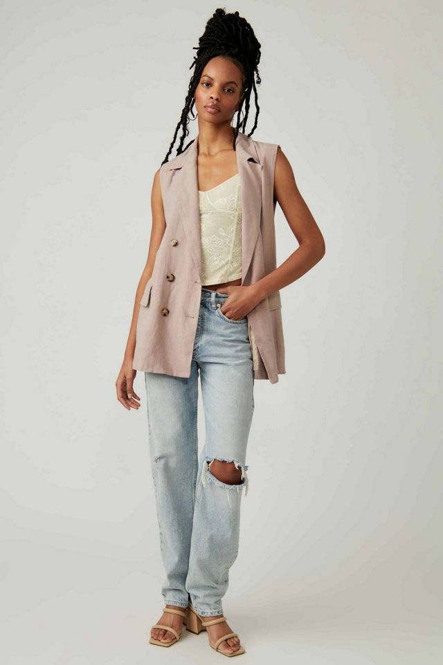 Olivia Linen Vest #3