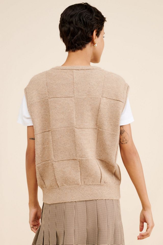 Dunst Checkerboard Knit Vest #1