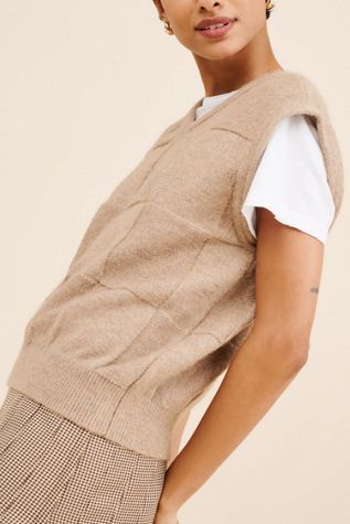 Dunst Checkerboard Knit Vest