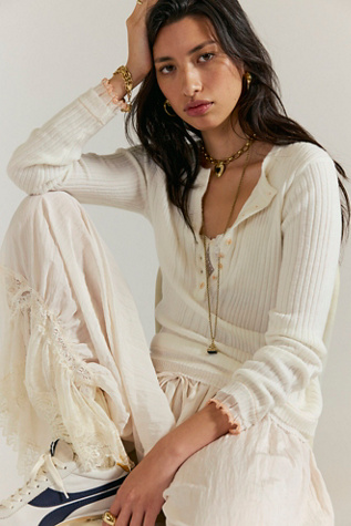 Hailey Sweater at Free People in Star White, Size: Small