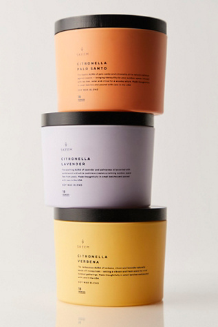 Skeem Aura Triple Wick Candle by Skeem Design at Free People in Purple