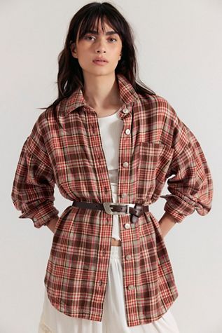 We The Free Brick Lane Jacquard Maxi Shirt Jacket