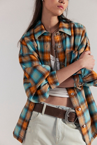 (取寄) フリーピープル レディース ウィー ザ フリー アシュレイ プレイド シャツ Free People women We The Free Ashley Plaid Shirt Sand Comboo - Gia Plaid We The Free Ashley Plaid Shirt | Free People