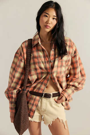 We The Free Ashley Plaid Shirt at Free People in Gia Plaid, Size: Medium