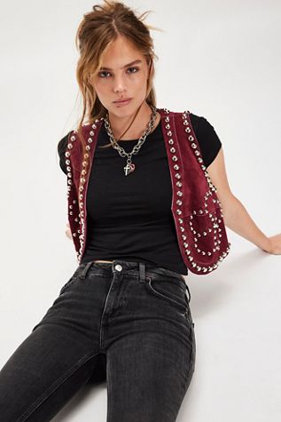 theredthread S flip fur vest 正規品 新品未使用 ② THEREDTHREAD / ザレッドスレッド】S flip fur vest