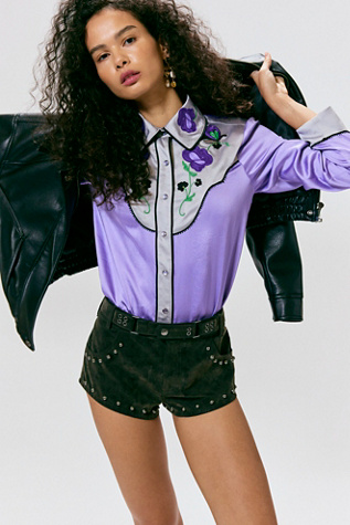 Chemise de cow-boy brodée Anna Sui