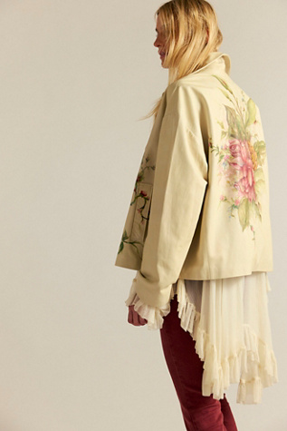 Veste en cuir à roses Nigel Preston