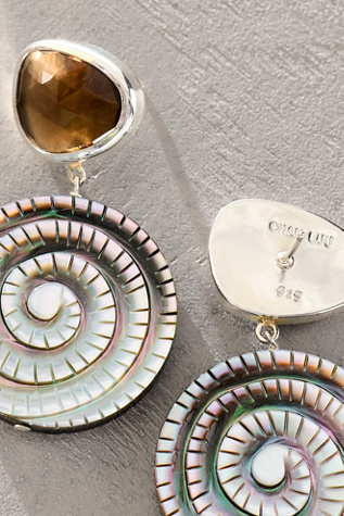 Chan Luu Spiral Shell Earrings
