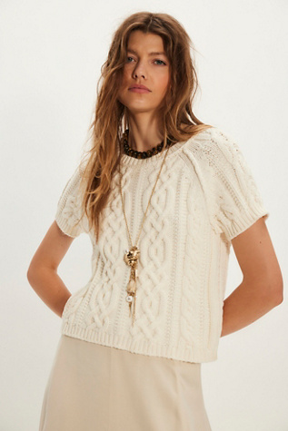 Bubblegum Pullover par Free People en Ivory, pour femme taille: XS