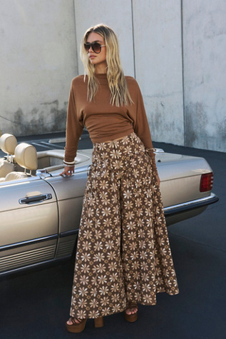 Miss You Most Printed Wide-Leg Pants