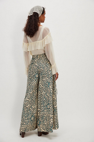 Miss You Most Printed Wide-Leg Pants