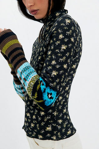 We The Free Bold Bowery Cuff at Free People in Black, Size: M