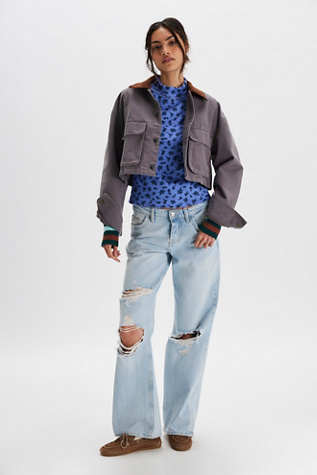 Женский топ We The Free Bold Bowery Cuff, цвет: Синий / Комбинированный — фото 4