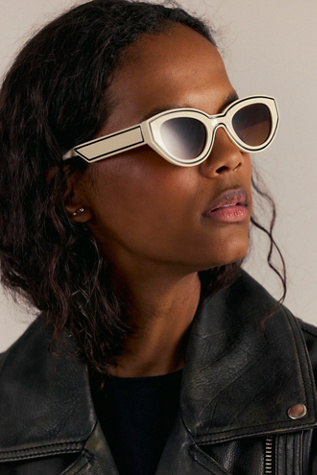 Ashley Metal Cat-Eye Sunglasses