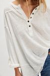 We The Free Cotton-Linen Henley Tee
