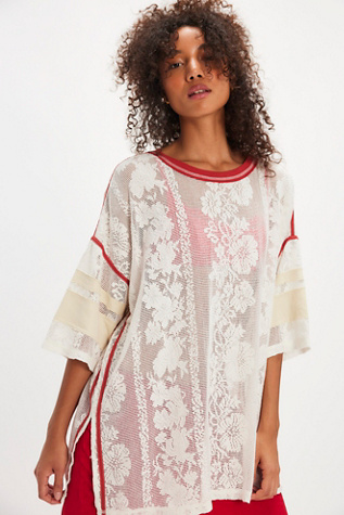 Tee-shirt Best Match We The Free en Clean Ivory, pour femme chez Free People