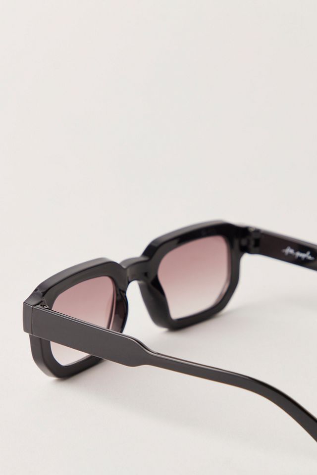 Two Of Us Retro Rectangle Sunglasses #3