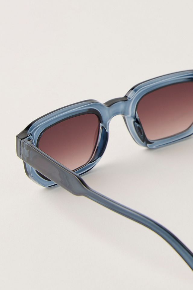 Two Of Us Retro Rectangle Sunglasses #3
