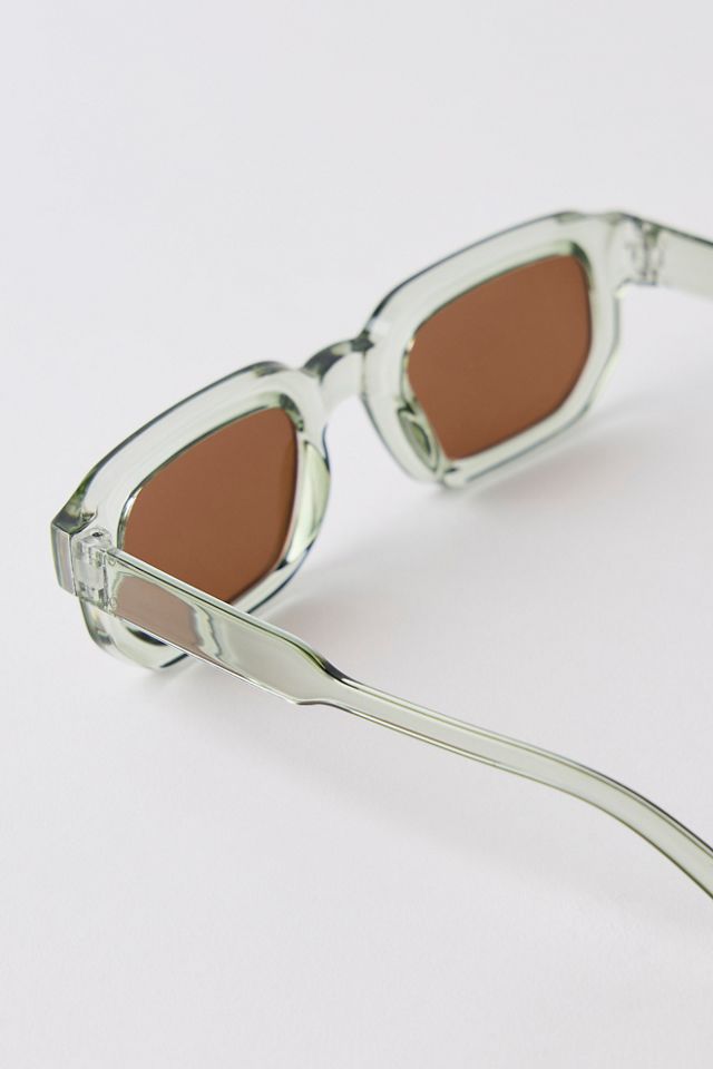 Two Of Us Retro Rectangle Sunglasses #3