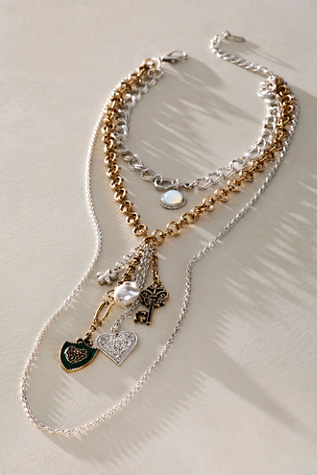 Tate Layer Necklace by Free People in Yellow