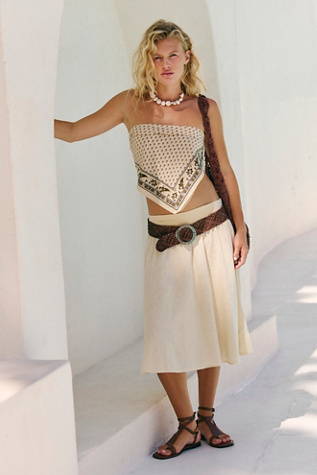 Nicola Convertible Skirt by free-est at Free People in Tea Cookie, Size: Medium