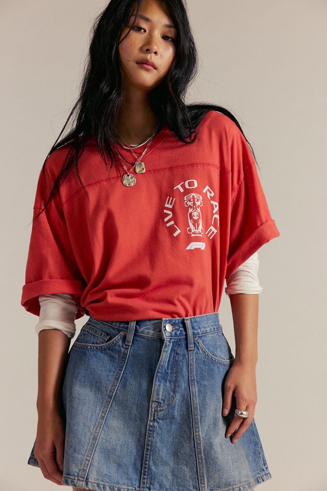 Mini-jupe en denim We The Free Hometown #1