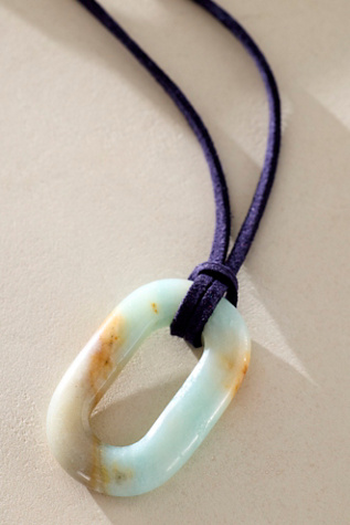 Женское колье ALV Semiprecious Stone On Suede, цвет: Тёмно-синий замшевый — фото 2
