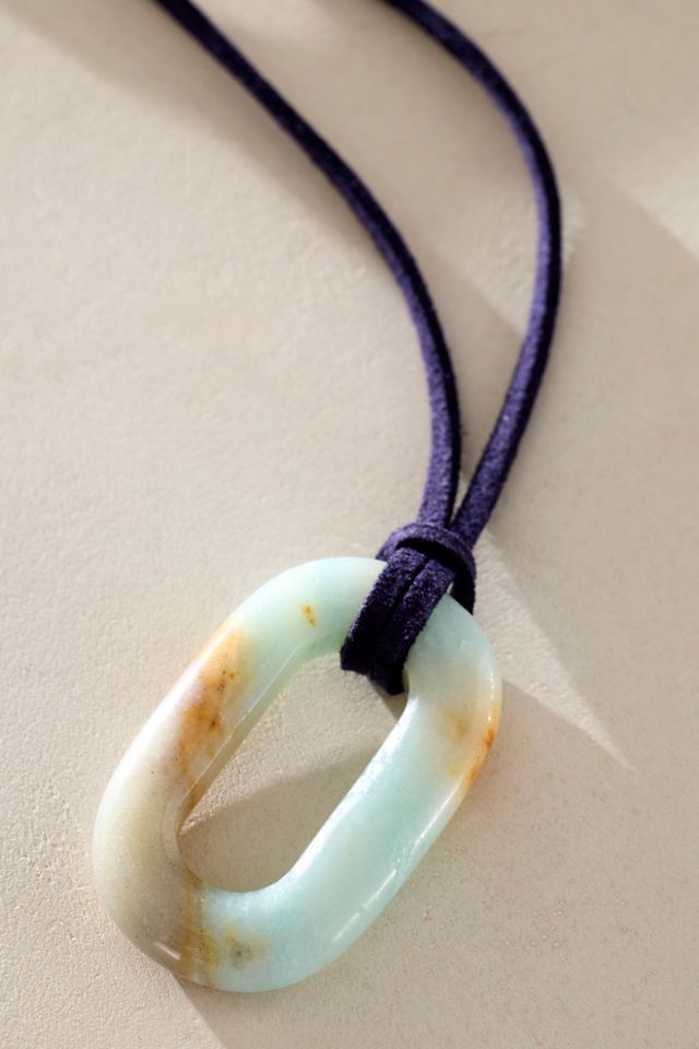 ALV Stone On Suede Necklace