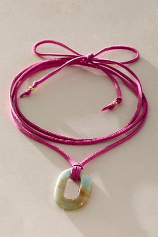 ALV Stone On Suede Necklace