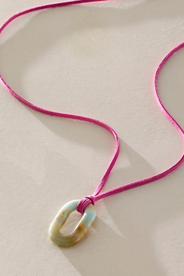 ALV Stone On Suede Necklace #1