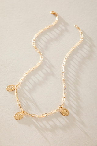 ALV Three Coin Necklace at Free People in Gold