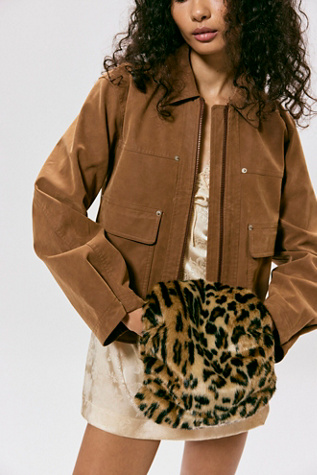 Anna Sui Leopard Muff at Free People in Caramel