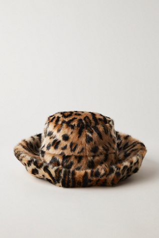 Женский головной убор Anna Sui Leopard Hat, цвет: Карамельный — фото 3
