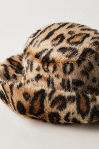 Женский головной убор Anna Sui Leopard Hat, цвет: Карамельный — фото 4