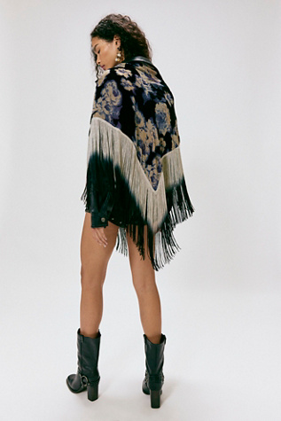 Anna Sui Fringe Shawl at Free People in Black