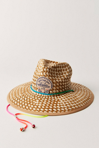 Freya Seas The Day Lifeguard Hat at Free People in Ombre Neon, Size: S-M/P-M