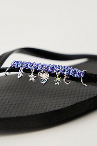 Braided Sandal Charm by Free People in Blue