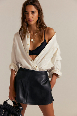 Paradise Found Vegan Skort by We The Free at Free People in Black, Size: XS