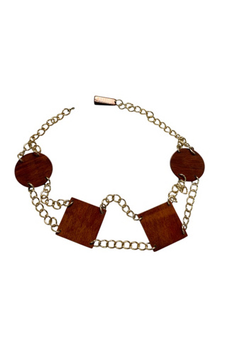 Vintage Mid Century Wooden Shapes Belt Selected by SharpLilTeeth