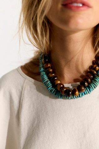 ALV Gill Disc Semiprecious Necklace