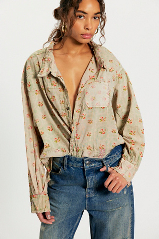 Magnolia Pearl Adison Workshirt at Free People in Blue